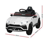 12V Electric Kids Ride On Toy Car Licensed Lamborghini URUS Remote Control White