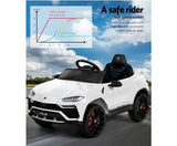 12V Electric Kids Ride On Toy Car Licensed Lamborghini URUS Remote Control White