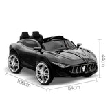 Maserati Inspired Electric Ride on Car - Black