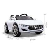 Maserati Inspired Electric Ride on Car - White