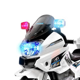 Police Harley Electric Ride on Motorbike - White