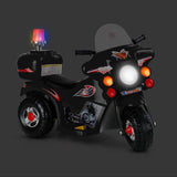Police Patrol Ride on Motorbike - Black