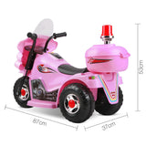 Police Patrol Ride on Motorbike - Pink