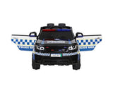 Rigo Kids Ride On Car Range Rover Inspired Patrol Police Electric Powered Toy Cars Black