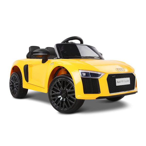 Audi R8 Licensed Electric Ride on Car - Yellow