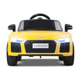Audi R8 Licensed Electric Ride on Car - Yellow