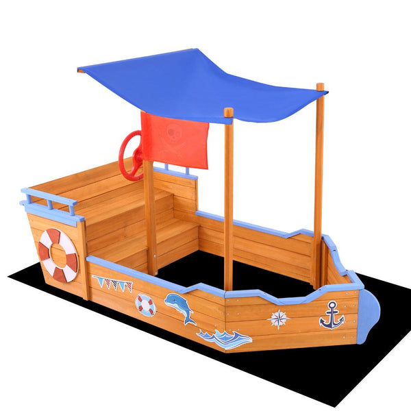 Ahoy Boat SandPit With Sail
