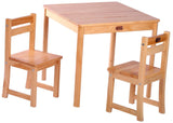 TikkTokk Little Boss Table & Chairs Set - Square White