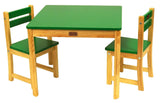 TikkTokk Little Boss Table & Chairs Set - Square White