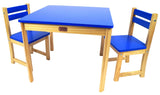 TikkTokk Little Boss Table & Chairs Set - Square White