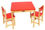TikkTokk Little Boss Table & Chairs Set - Square Natural