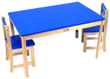 TikkTokk Little Boss Table & Chairs Set - Rectangular Blue