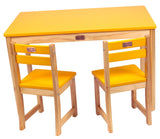 TikkTokk Little Boss Table & Chairs Set - Rectangular Yellow