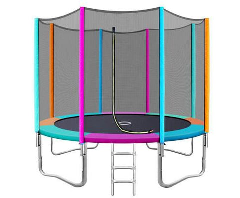 10FT Trampoline Round Trampolines Kids Safety Net Enclosure Pad