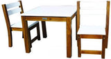 Qtoys White Top Timber Table & Chairs