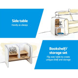 Curve Multi Table and Chair Set - White