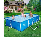 Bestway Rectangular Steel Frame Swimming Pool 4 x 2.11m