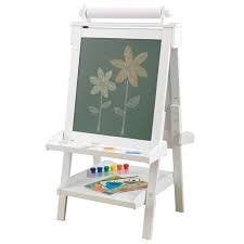 KidKraft Deluxe Wooden Easel - White