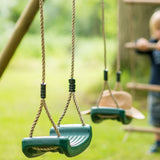 Plum Gibbon Wooden Swing Set - Swing and Play - 2