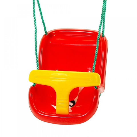 Plum Red & Yellow Baby Swing Seat - Swing and Play