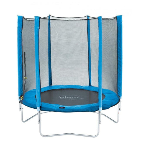 Plum 6ft Junior Trampoline & Enclosure - Blue - Swing and Play - 1