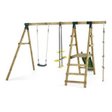 Plum Meerkat Wooden Swing Set