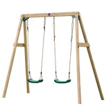 Plum Wooden Double Swing Set - Swing and Play - 1