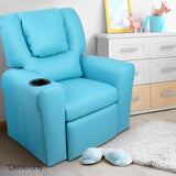 Lazy Boy Reclining Arm Chair - Blue