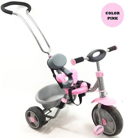 Deluxe Rear Steerable Trike - Pink