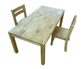 Qtoys Rubberwood Rectangular Table & Standard Chairs