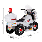 Patrol Electric Ride on Motorbike - White