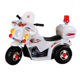 Patrol Electric Ride on Motorbike - White