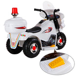 Patrol Electric Ride on Motorbike - White