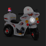 Patrol Electric Ride on Motorbike - White