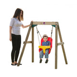 Plum Wooden Baby Swing Set - Swing and Play - 2
